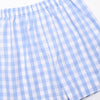 Beach Day Smocked Short Set, Blue