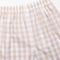 Thanksgiving Tradition Smocked Pant Set, Tan