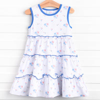 Paws-itively Patriotic Dress, Blue