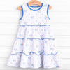Paws-itively Patriotic Dress, Blue