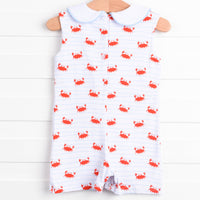 Riding Waves Romper, Red