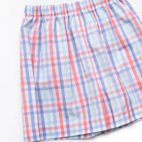 Land Ho! Smocked Short Set, Blue