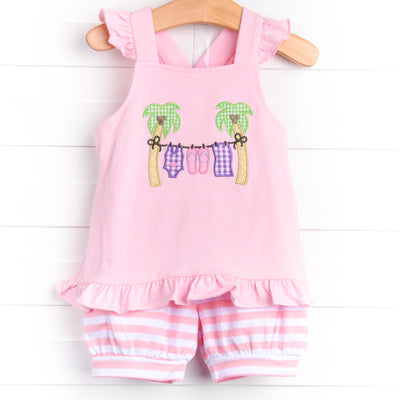 Surf's Up Bloomer Set, Pink