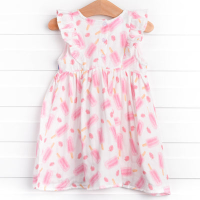 Popsicle Party Muslin Dress, Pink