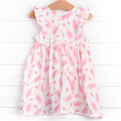 Popsicle Party Muslin Dress, Pink