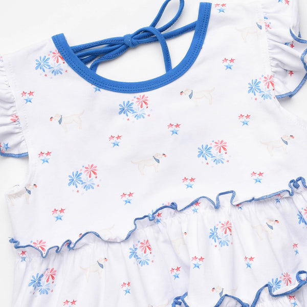 Paws-itively Patriotic Bloomer Set, Blue