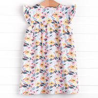 Flower Child Dress, Navy