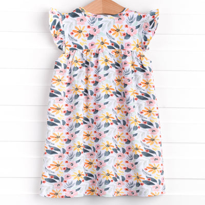 Flower Child Dress, Navy