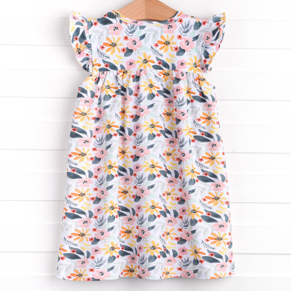 Flower Child Dress, Navy