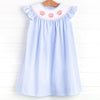 By the Shore Smocked Dress, Blue