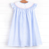 By the Shore Smocked Dress, Blue
