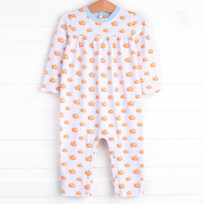 Plenty Pumpkins Romper, Blue