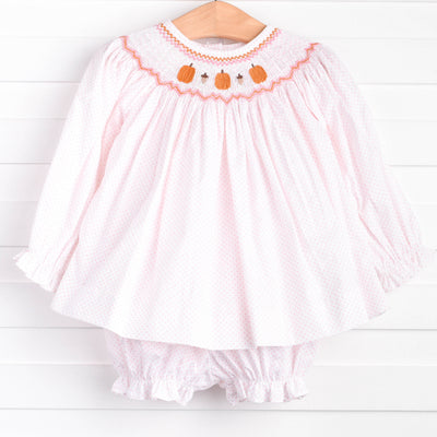 Gathering Gal Smocked Bloomer Set, Pink