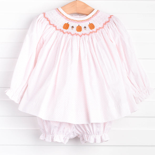 Gathering Gal Smocked Bloomer Set, Pink