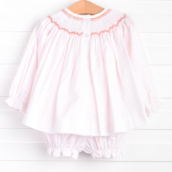 Gathering Gal Smocked Bloomer Set, Pink