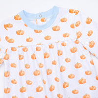 Plenty Pumpkins Romper, Blue