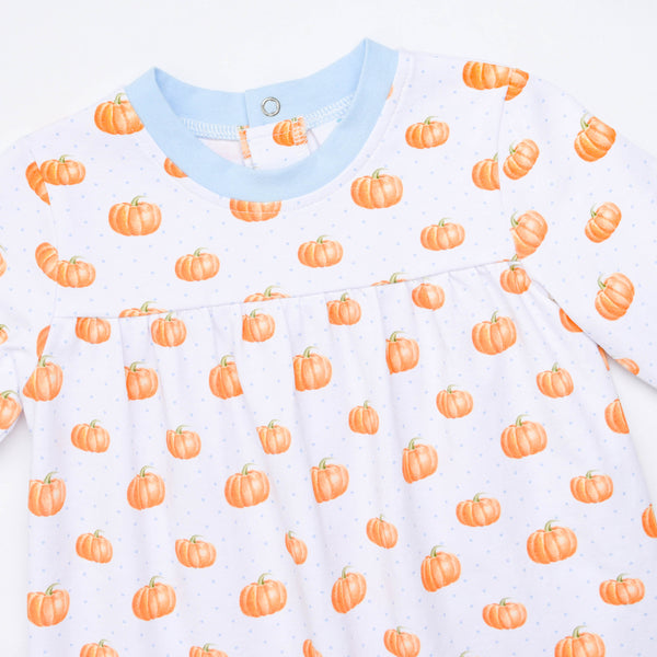 Plenty Pumpkins Romper, Blue