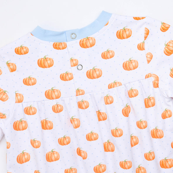 Plenty Pumpkins Romper, Blue