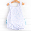 Anchor Down Ruffle Bubble, White