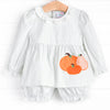 Pumpkin Princess Applique Bloomer Set