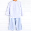 Gobble Gang Applique Pant Set, Blue