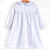 Powder Blue Patch Dress, Blue