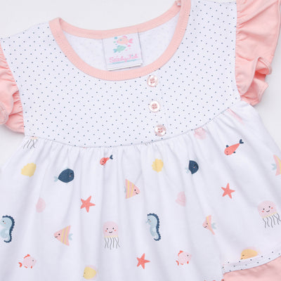 Cray-sea Critters Short Set, Pink