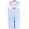 Away in a Manger Smocked Jon Jon, Blue