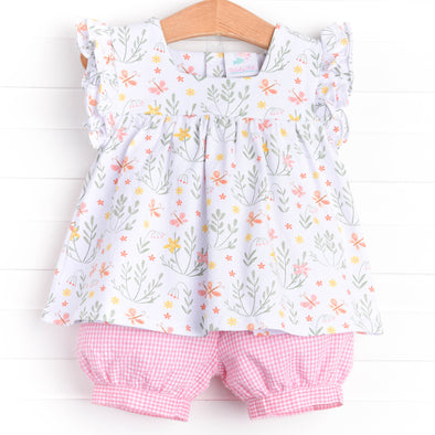 Summer Smiles Bloomer Set, White