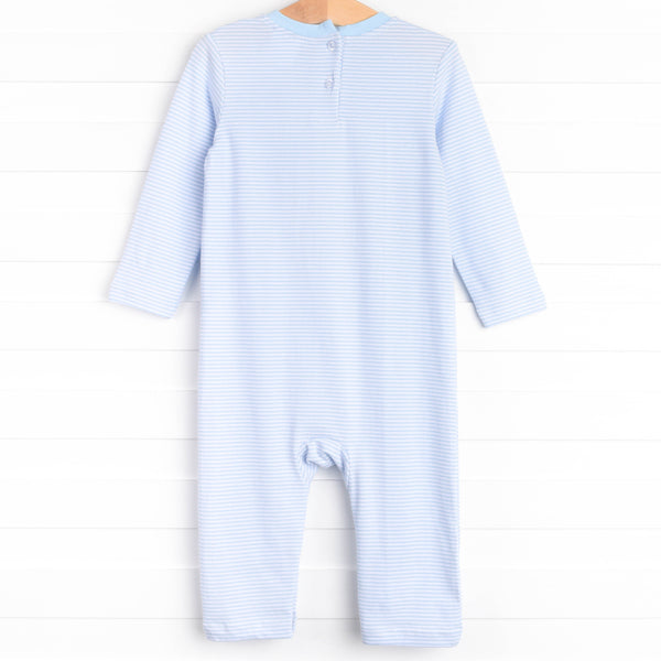 O' Holy Night Applique Romper, Blue