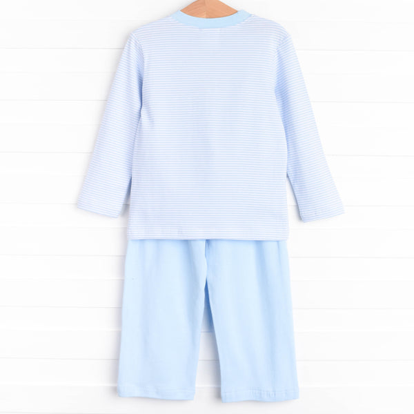 O' Holy Night Applique Pant Set, Blue