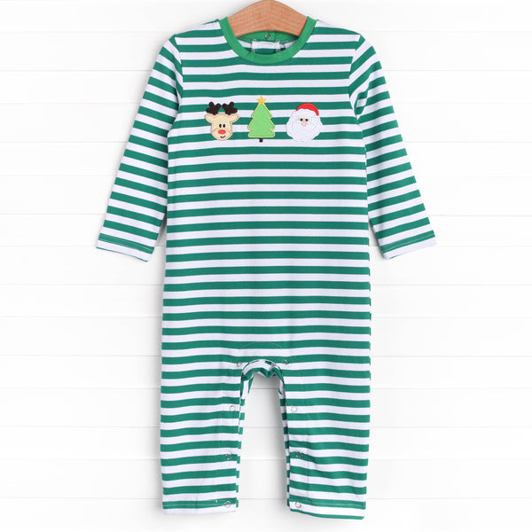 Holiday Favorite Trio Romper, Green