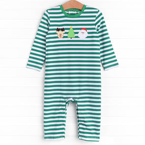Holiday Favorite Trio Romper, Green
