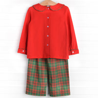 Merry Christmas Pant Set, Red