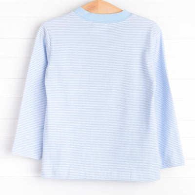 Tinsel Truck Applique Top, Blue
