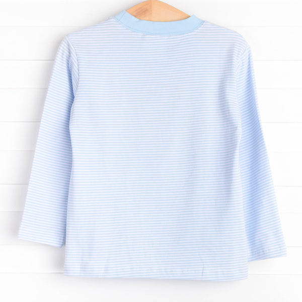 Tinsel Truck Applique Top, Blue
