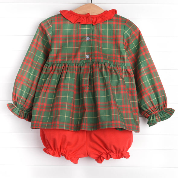 Merry Christmas Bloomer Set, Red