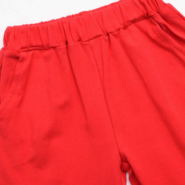 Ralphie the Reindeer Applique Pant Set, Red