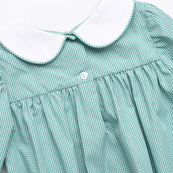 Holly Jolly Embroidered Dress, Green