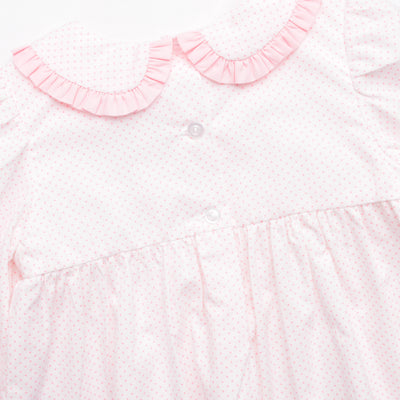 Gingersnap Sweetie Smocked Bloomer Set, Pink