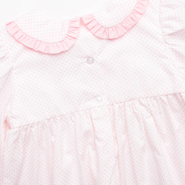 Gingersnap Sweetie Smocked Bloomer Set, Pink