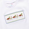 Cattail Cuties Smocked Pant Set, Navy Stripe