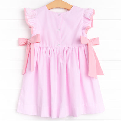 Birthday Girl Smocked Dress, Pink