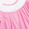 Birthday Cake Smocked Bishop Dress, Pink