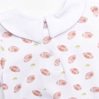Touchdown Time Romper, White