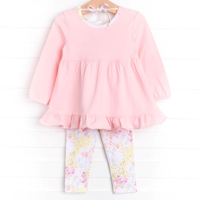 Beautiful Blooms Legging Set, Pink