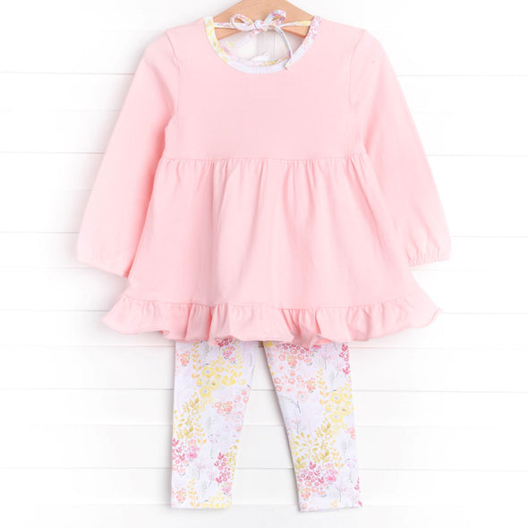 Beautiful Blooms Legging Set, Pink
