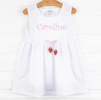 Strawberry Sweetness Cover Up, White