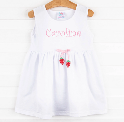 Strawberry Sweetness Cover Up, White