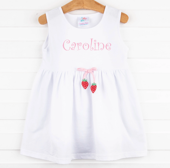 Strawberry Sweetness Cover Up, White